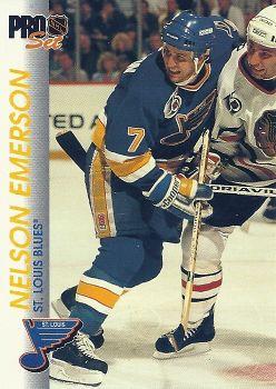 Nelson Emerson St. Louis Blues Pro Set 1992/93 #161