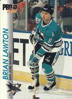 Brian Lawton San Jose Sharks Pro Set 1992/93 #173
