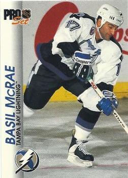 Basil McRae Tampa Bay Lightning Pro Set 1992/93 #176