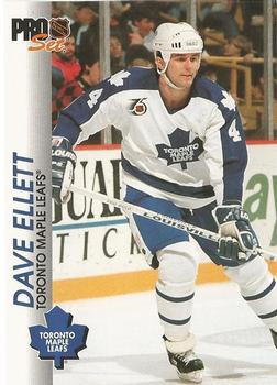 Dave Ellett Toronto Maple Leafs Pro Set 1992/93 #186