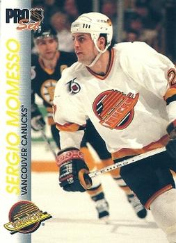 Sergio Momesso Vancouver Canucks Pro Set 1992/93 #194