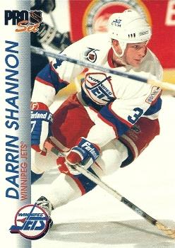 Darrin Shannon Winnipeg Jets Pro Set 1992/93 #218