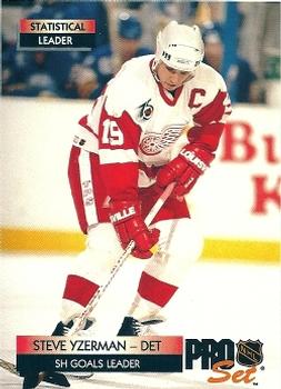 Steve Yzerman Detroit Red Wings Pro Set 1992/93 Statistical Leaders #247