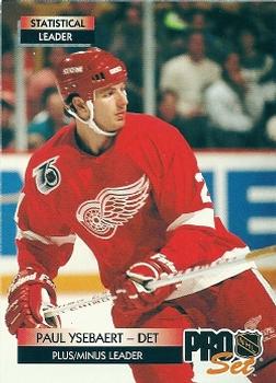 Paul Ysebaert Detroit Red Wings Pro Set 1992/93 Statistical Leaders #248