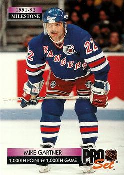 Mike Gartner New York Rangers Pro Set 1992/93 Milestones #256