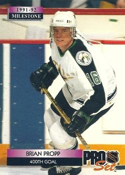 Brian Propp Minnesota North Stars Pro Set 1992/93 Milestones #257