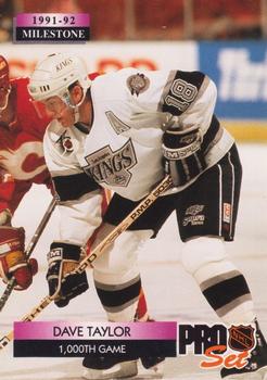 Dave Taylor Los Angeles Kings Pro Set 1992/93 Milestones #258