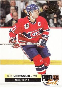 Guy Carbonneau Montreal Canadiens Pro Set 1992/93 Award Winners #CC5