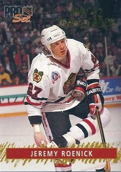 Jeremy Roenick Chicago Blackhawks Pro Set 1992/93 Gold Team Leaders #G02