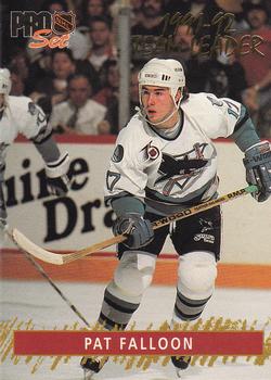 Pat Falloon San Jose Sharks Pro Set 1992/93 Gold Team Leaders #G10