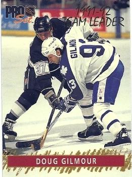 Doug Gilmour Toronto Maple Leafs Pro Set 1992/93 Gold Team Leaders #G11