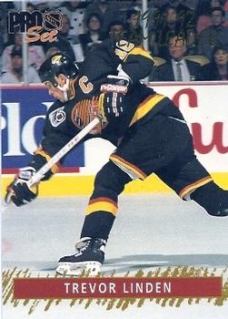 Trevor Linden Vancouver Canucks Pro Set 1992/93 Gold Team Leaders #G12