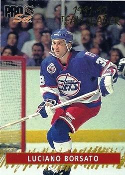 Luciano Borsato Winnipeg Jets Pro Set 1992/93 Gold Team Leaders #G15
