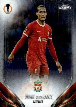 Virgil van Dijk Liverpool Topps Chrome UEFA Club Competitions 2023/24 #132