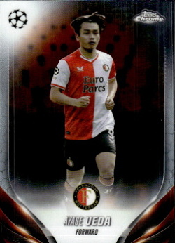 Ayase Ueda Feyenoord Topps Chrome UEFA Club Competitions 2023/24 #138
