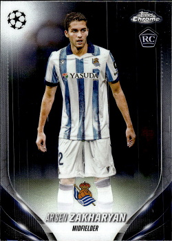 Arsen Zakharyan Real Sociedad Topps Chrome UEFA Club Competitions 2023/24 #141