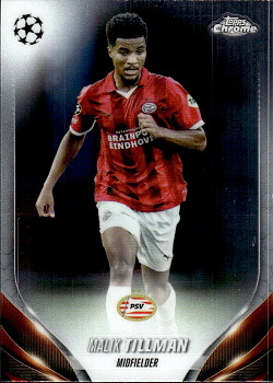 Malik Tillman PSV Eindhoven Topps Chrome UEFA Club Competitions 2023/24 #142