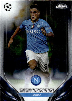 Giacomo Raspadori SSC Napoli Topps Chrome UEFA Club Competitions 2023/24 #149