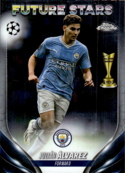 Julian Alvarez Manchester City Topps Chrome UEFA Club Competitions 2023/24 #150