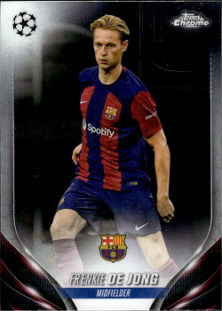Frenkie de Jong FC Barcelona Topps Chrome UEFA Club Competitions 2023/24 #166