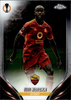 Evan Ndicka AS Roma Topps Chrome UEFA Club Competitions 2023/24 #176
