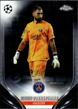 Gianluigi Donnarumma Paris Saint-Germain Topps Chrome UEFA Club Competitions 2023/24 #181