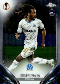 Emran Soglo Olympique de Marseille Topps Chrome UEFA Club Competitions 2023/24 #184