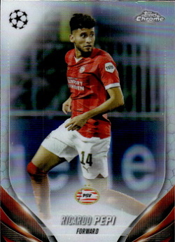Ricardo Pepi PSV Eindhoven Topps Chrome UEFA Club Competitions 2023/24 Refractor #82