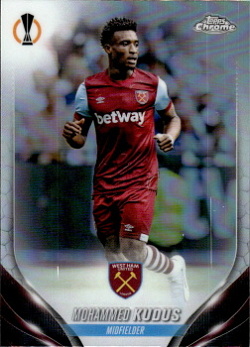 Mohammed Kudus West Ham United Topps Chrome UEFA Club Competitions 2023/24 Refractor #110