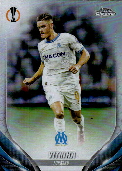Vitinha Olympique de Marseille Topps Chrome UEFA Club Competitions 2023/24 Refractor #135