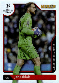 Jan Oblak Atletico Madrid Topps Merlin Chrome UEFA Club Competitions 2021/22 Refractor #60