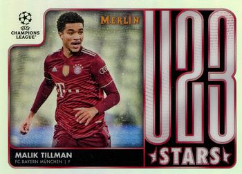 Malik Tillman Bayern Munchen Topps Merlin Chrome UEFA Club Competitions 2021/22 U23 Stars #U23-9
