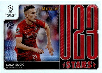 Luka Sucic Red Bull Salzburg Topps Merlin Chrome UEFA Club Competitions 2021/22 U23 Stars #U23-14