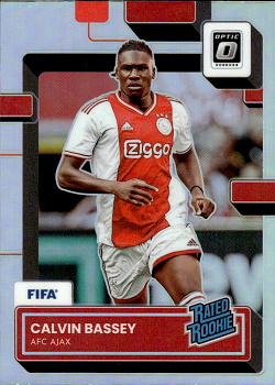 Calvin Bassey AFC Ajax Panini Donruss Soccer 2022/23 Optic Holo Prizm Rated Rookies #193
