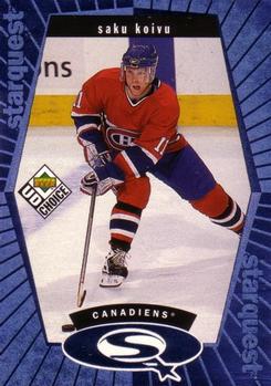 Saku Koivu Montreal Canadiens UD Choice 1998/99 Starquest Blue #SQ8