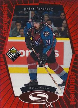 Peter Forsberg Colorado Avalanche UD Choice 1998/99 Starquest Red #SQ20