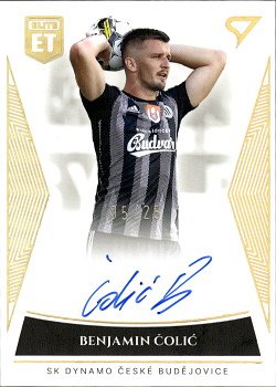 Benjamin Colic Ceske Budejovice SportZoo FORTUNA:LIGA 2022/23 1. serie Elite Team Auto /25 #ET-23