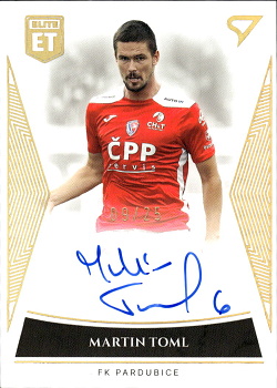 Martin Toml Pardubice SportZoo FORTUNA:LIGA 2022/23 1. serie Elite Team Auto /25 #ET-25