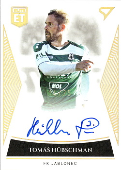 Tomas Hubschman Jablonec SportZoo FORTUNA:LIGA 2022/23 1. serie Elite Team Auto /25 #ET-29