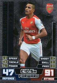 Alexis Sanchez Arsenal 2014/15 Topps Match Attax Limited Edition Silver #LE2