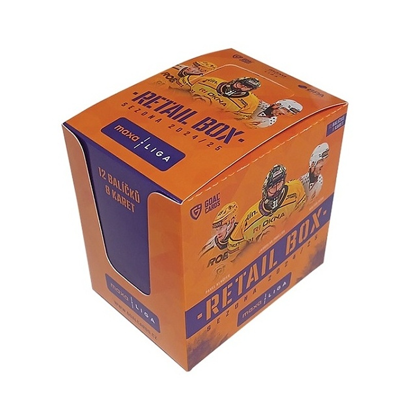 GOAL Cards Maxa Liga 2024/25 Retail Box (12 balíčků) Hokejové karty