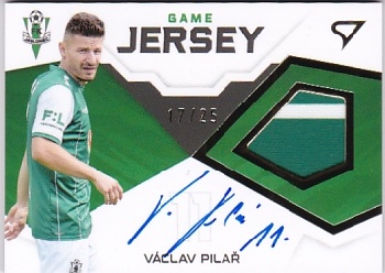 Vaclav Pilar Jablonec SportZoo FORTUNA:LIGA 2021/22 2. serie Game Jersey Auto /25 #GJ-VP
