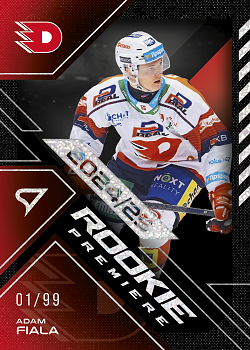 Adam Fiala Pardubice Tipsport ELH 2024/25 SportZoo 2. serie Rookie Premiere /99 #RP-12