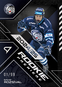 David Rozsival Liberec Tipsport ELH 2024/25 SportZoo 2. serie Rookie Premiere /99 #RP-21