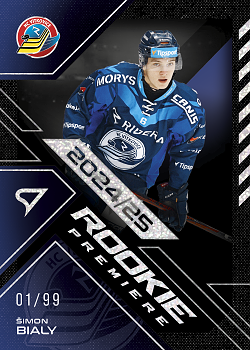 Simon Bialy Vitkovice Tipsport ELH 2024/25 SportZoo 2. serie Rookie Premiere /99 #RP-22
