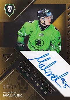 Vojtech Malinek Mlada Boleslav Tipsport ELH 2024/25 SportZoo 2. serie Rookie Premiere Auto /39 #RPS-VM