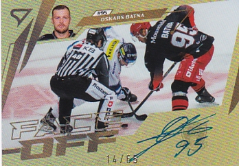 Oskars Batna Hradec Kralove Tipsport ELH 2024/25 SportZoo 2. serie Face-Off Auto /65 #FOS-OB