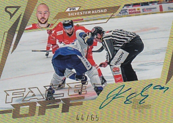 Silvester Kusko Olomouc Tipsport ELH 2024/25 SportZoo 2. serie Face-Off Auto /65 #FOS-SK