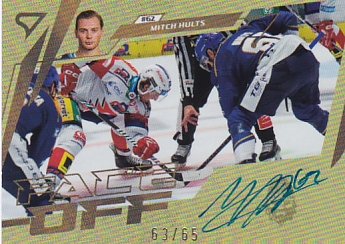 Mitch Hults Kladno Tipsport ELH 2024/25 SportZoo 2. serie Face-Off Auto /65 #FOS-MH