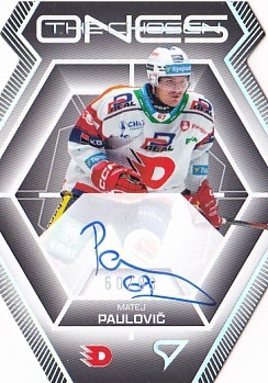 Matej Paulovic Pardubice Tipsport ELH 2024/25 SportZoo 2. serie The Chosen Ones Auto Die Cut /89 #COS-MP